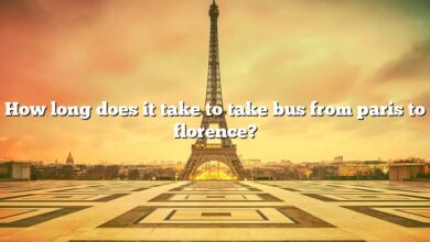How long does it take to take bus from paris to florence?