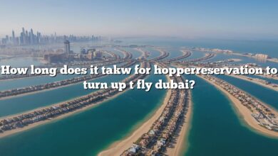 How long does it takw for hopperreservation to turn up t fly dubai?