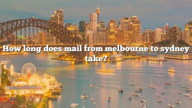 How long does mail from melbourne to sydney take?