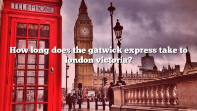 How long does the gatwick express take to london victoria?