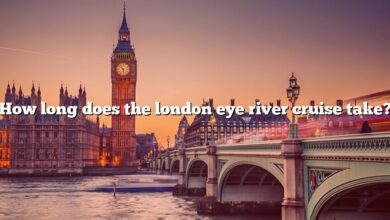 How long does the london eye river cruise take?