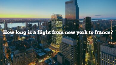 How long is a flight from new york to france?