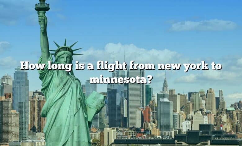 How long is a flight from new york to minnesota?