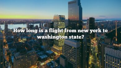 How long is a flight from new york to washington state?