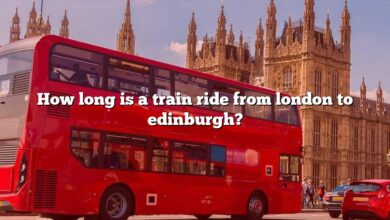 How long is a train ride from london to edinburgh?