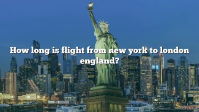 How long is flight from new york to london england?