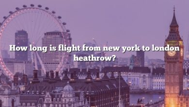How long is flight from new york to london heathrow?