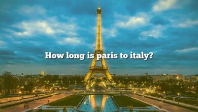 How long is paris to italy?