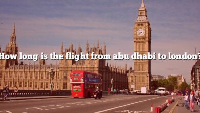 How long is the flight from abu dhabi to london?