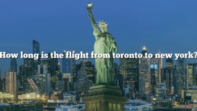 How long is the flight from toronto to new york?