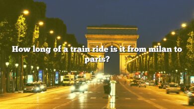 How long of a train ride is it from milan to paris?