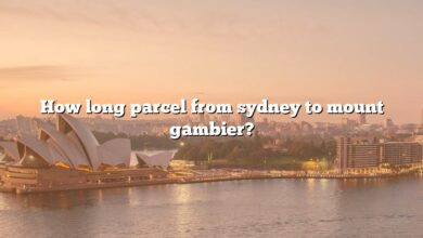 How long parcel from sydney to mount gambier?