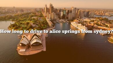 How long to drive to alice springs from sydney?