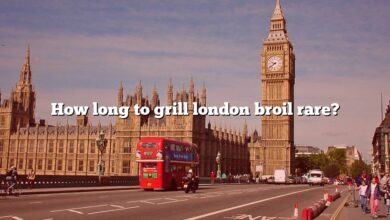 How long to grill london broil rare?
