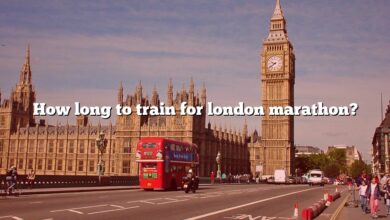 How long to train for london marathon?
