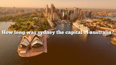 How long was sydney the capital of australia?