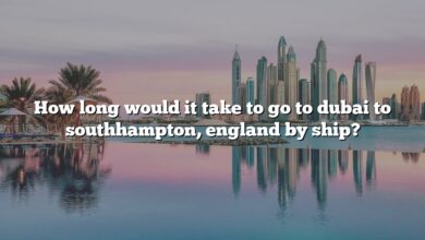 How long would it take to go to dubai to southhampton, england by ship?
