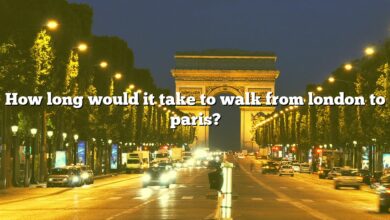 How long would it take to walk from london to paris?
