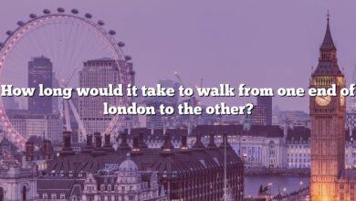 How long would it take to walk from one end of london to the other?