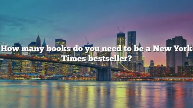 How many books do you need to be a New York Times bestseller?