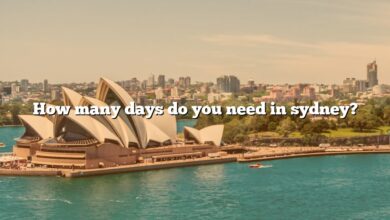 How many days do you need in sydney?