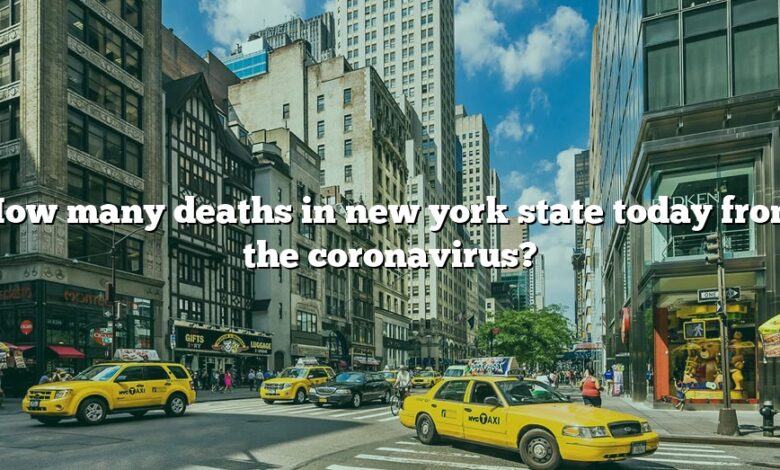 How many deaths in new york state today from the coronavirus?