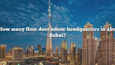 How many floor does adnoc headquarters in abu dubai?