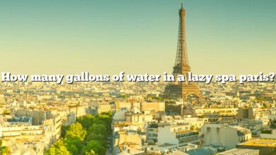 How many gallons of water in a lazy spa paris?