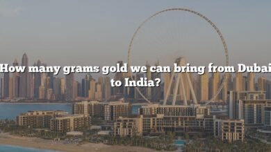 How many grams gold we can bring from Dubai to India?
