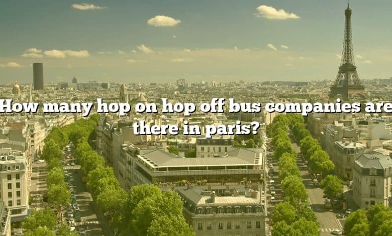 How many hop on hop off bus companies are there in paris?