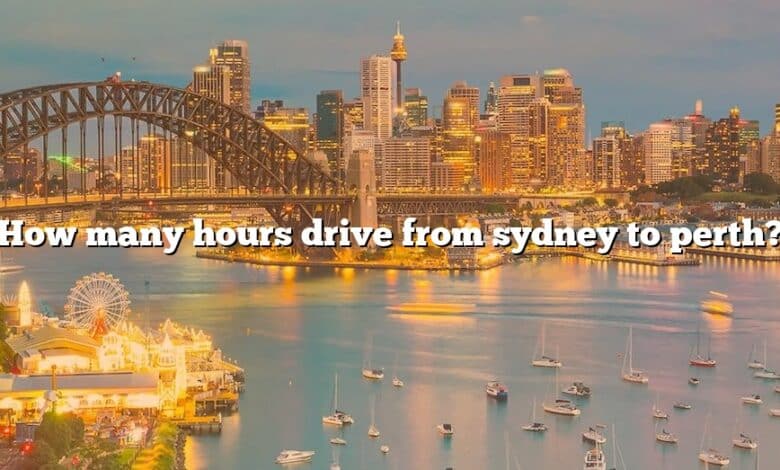 How many hours drive from sydney to perth?