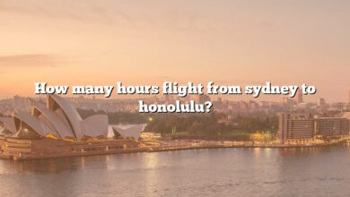 How many hours flight from sydney to honolulu?