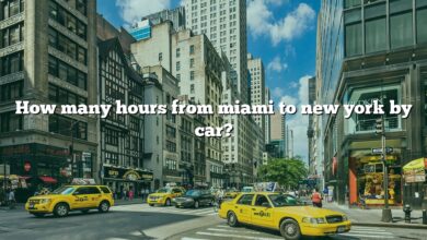 How many hours from miami to new york by car?