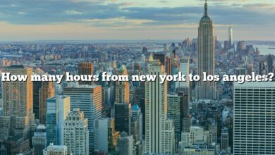 How many hours from new york to los angeles?