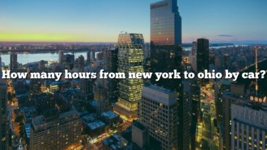 How many hours from new york to ohio by car?