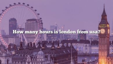How many hours is london from usa?