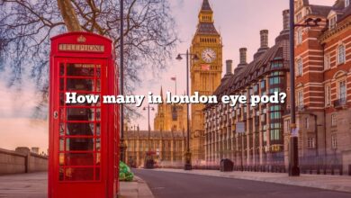 How many in london eye pod?