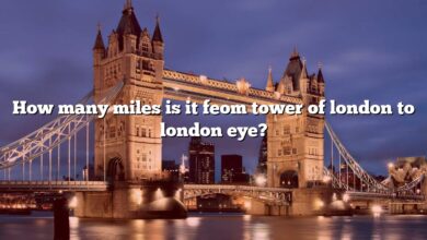How many miles is it feom tower of london to london eye?