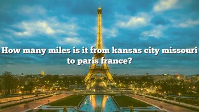 How many miles is it from kansas city missouri to paris france?