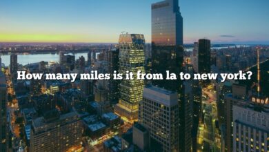 How many miles is it from la to new york?