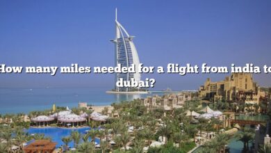 How many miles needed for a flight from india to dubai?