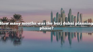 How many months was the burj dubai planning phase?