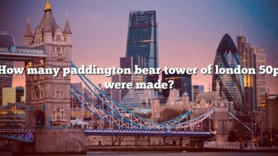 How many paddington bear tower of london 50p were made?