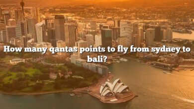 How many qantas points to fly from sydney to bali?