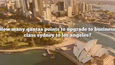 How many qantas points to upgrade to business class sydney to los angeles?