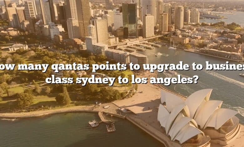 How many qantas points to upgrade to business class sydney to los angeles?