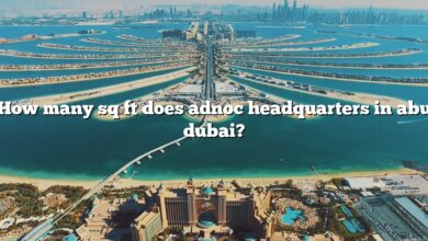 How many sq ft does adnoc headquarters in abu dubai?