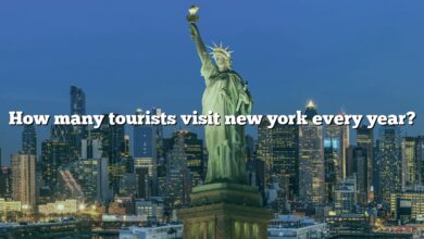 How many tourists visit new york every year?