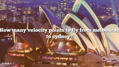 How many velocity points to fly from melbourne to sydney?