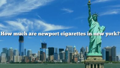 How much are newport cigarettes in new york?